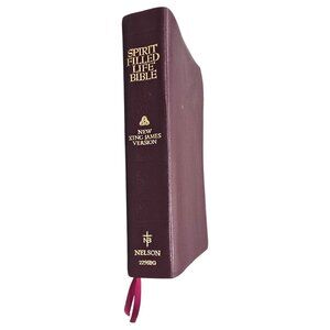 Spirit Filled Life Bible NKJV 2255BG Nelson Burgundy Bonded Leather 1991